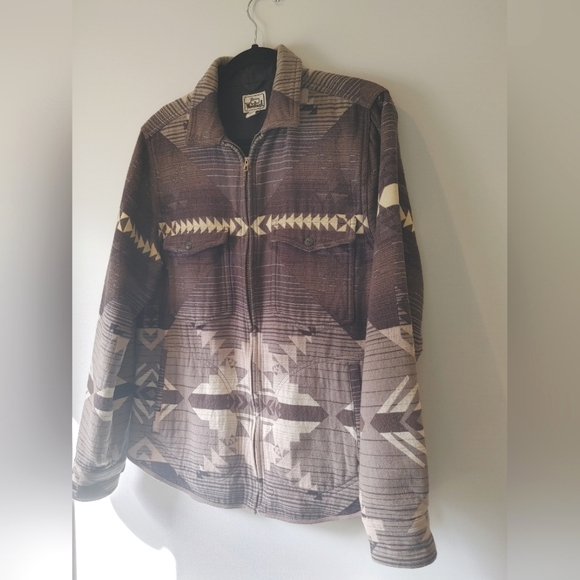 Woolrich Aztec Cotton Zip Shacket Size Small - Picture 3 of 16